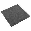 vidaXL Koberec 20 ks Antracitová 50 x 50 cm 100% polypropylén