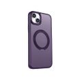Otočné puzdro Mag Ring pre iPhone 12 / 12 Pro 6,1" fialová