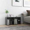 vidaXL Nočné stolíky 2 ks sivé 40x30x40 cm drevotrieska