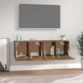 vidaXL Nástenné skrinky 2 ks dymový dub 60x36,5x35 cm spracované drevo