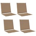 vidaXL Sedadlové a zadné vankúše Polyester Sivohnedá 47 x 45 x 2 cm