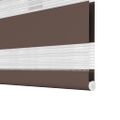 vidaXL Zebrová roleta 70,9x120 cm Šírka látky 66,7 cm, kávová