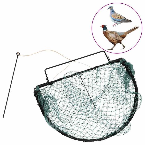 vidaXL Pasca na vtáky zelená 40 cm oceľ