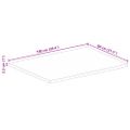 vidaXL Stolová doska 100x80x2,5 cm živý okraj masívny mangovník