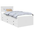 vidaXL Ležadlo so zásuvkou Biela a čierna 75 x 190 cm Kompozitné drevo