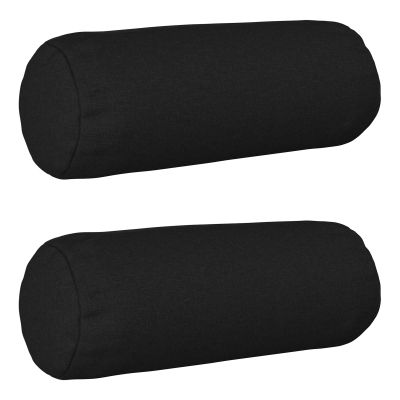 vidaXL Poťah na podložku 2 pcs HEERLEN Čierna Ø 15 x 40 cm