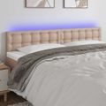 VidaXL Čelo postele kapučínové 180x5x78/88 cm umelá koža