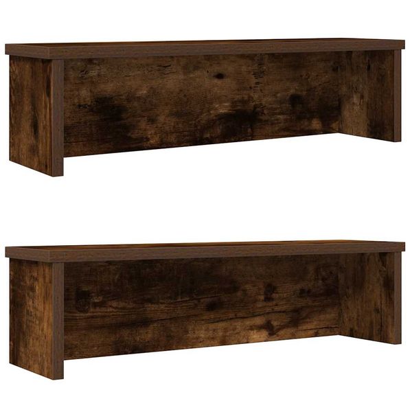 vidaXL kuchynské stojany stohovateľné 2 ks dub údený 50x15x16 cm