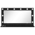vidaXL Toaletné zrkadlo Čierny dub 80 x 45 x 18 cm Obdĺžnikový