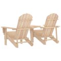 vidaXL Záhradné stoličky Adirondack+stolík, jedľový masív