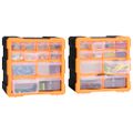 vidaXL Organizéry s 12 zásuvkami 2 ks 26,5x16x26 cm