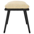 vidaXL Podnožka krémová 45x29,5x35 cm látka a umelá koža