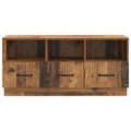 vidaXL TV skrinka Staré drevo 102 x 34,5 x 47 cm Kompozitné drevo