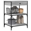 vidaXL Kuchynský vozík sivý dub sonoma 60x48x89,5 cm kompozitné drevo