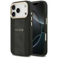 Puzdro Guess pre iPhone 17 Pro HC MAGSAFE PU S 4G PU PRUHOVANÉ čierne