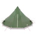 vidaXL Tipi stan so strechou Zelená 560 x 560 x 300 cm taft