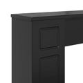 vidaXL Rám krbu Čierna 100 x 20 x 100 cm Kompozitné drevo