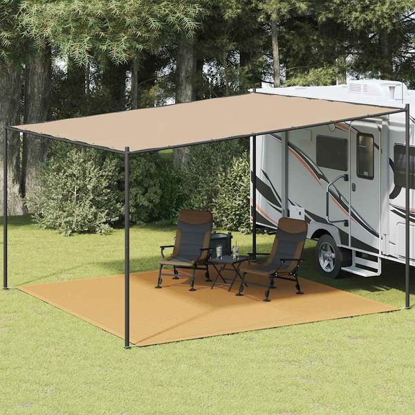 vidaXL Koberec do stanu pieskový 400x400 cm HDPE