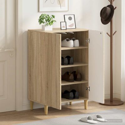 vidaXL Skriňa na topánky ARNHEM 59,5 x 39,5 x 90 cm Kompozitné drevo
