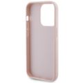 Puzdro Guess pre iPhone 15 Pro 6,1" GUHCP15LPSQSQSP ružové HC PU Quilted Metal Logo