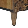 vidaXL TV skrinka Hnedá 100 x 33,5 x 46 cm Masívne mango drevo