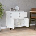 vidaXL Komoda vysoký lesk biela 60x35x70 cm spracované drevo