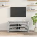 vidaXL RohováTVskriňa 102 x 40,5 x 45 cm Betónová šedá
