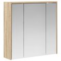 vidaXL Kúpeľňová zrkadlová skrinka Sonoma dub 63,5 x 16 x 62,5 cm