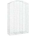 vidaXL Oblúkový gabionový kôš 150x50x220/240 cm pozinkované železo