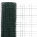 vidaXL Drôtené pletivo, oceľ potiahnutá PVC 10x0,5 m, zelené