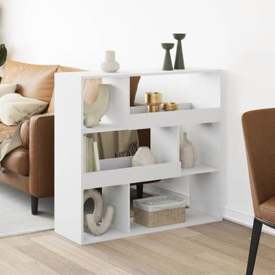 vidaXL Deliaca stena biela 100x33x94,5 cm kompozitné drevo