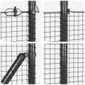 vidaXL Zváraná drôtená ohrada na upevnenie 25 x 0,4 m Sivá Sieťovina