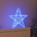 vidaXL 3D hviezda 50 LED Modrá 55 x 53.5 x 10 cm Akryl