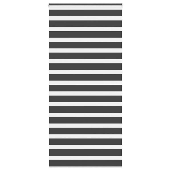 vidaXL Zebrová roleta čierna 115x230 cm šírka látky 110,9 cm polyester