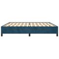 vidaXL Rám postele bez matraca tmavomodrý 200x200 cm zamat