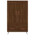 vidaXL Vysoká skrinka hnedá dub 69,5x31x115 cm kompozitné drevo