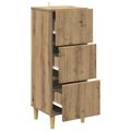 vidaXL Zásuvkový kabinet 33 x 34,5 x 90 cm Kompozitné drevo