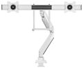 Neomounts Select  NM-D775DXWHITE / Flat Screen Desk mount (10-32") desk clamp/grommet / White Držák, VESA, stolní, pro 2 ploché monitory, úhloprícka 10"-32", náklon 20°, otácení 360°, rotace 360°, nosnost 16kg, bílý