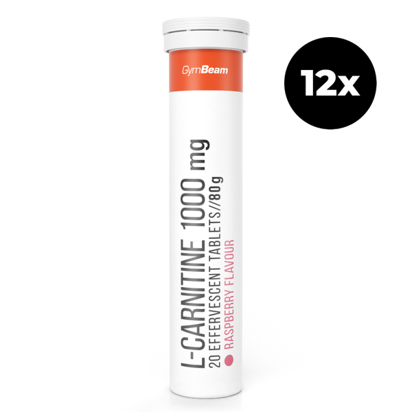 L-karnitín 1000 mg šumivý - GymBeam, 12 x 20 tab