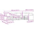 vidaXL Záhradná súprava gaučov 5 ks Prírodná a béžová Polyester
