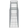 vidaXL Oblúkový gabionový kôš 4 ks 300x30x60/80 cm pozinkované železo