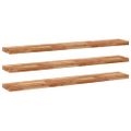 vidaXL Plávajúce police 3 ks 120x20x4 cm olejom sfarbené masívne drevo akácia