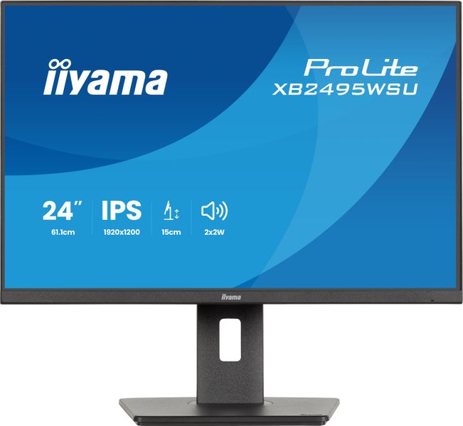 iiyama ProLite/XB2495WSU-B1/24,1''/IPS/1900x1200/100Hz/4ms/Čierna/3R