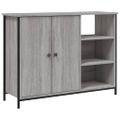 vidaXL Komoda sivá sonoma 100x33x75 cm kompozitné drevo
