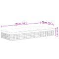 vidaXL Taštičkový pružinový matrac stredne tvrdý plus 90x190cm 1-lôžko
