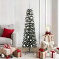 vidaXL Umelý vianočný stromček Zelená 150 cm PVC, plast a oceľ