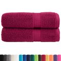vidaXL Premium sprchové uteráky SOLUND 2 ks Bordeaux 70x140 cm 600 gsm
