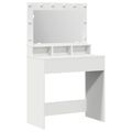 vidaXL Toaletný stolík Biela 78,5 x 41 x 135 cm Kompozitné drevo