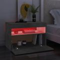 vidaXL TV skrinka s LED svetlami betónovo-sivá 60x35x40 cm