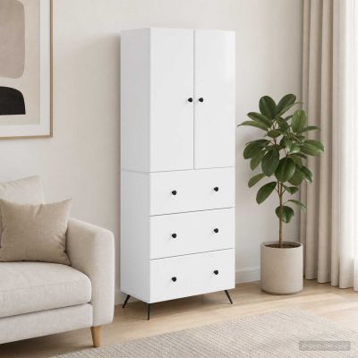 vidaXL Sada skríň 2 ks 66 x 34,5 x 90 cm Kompozitné drevo